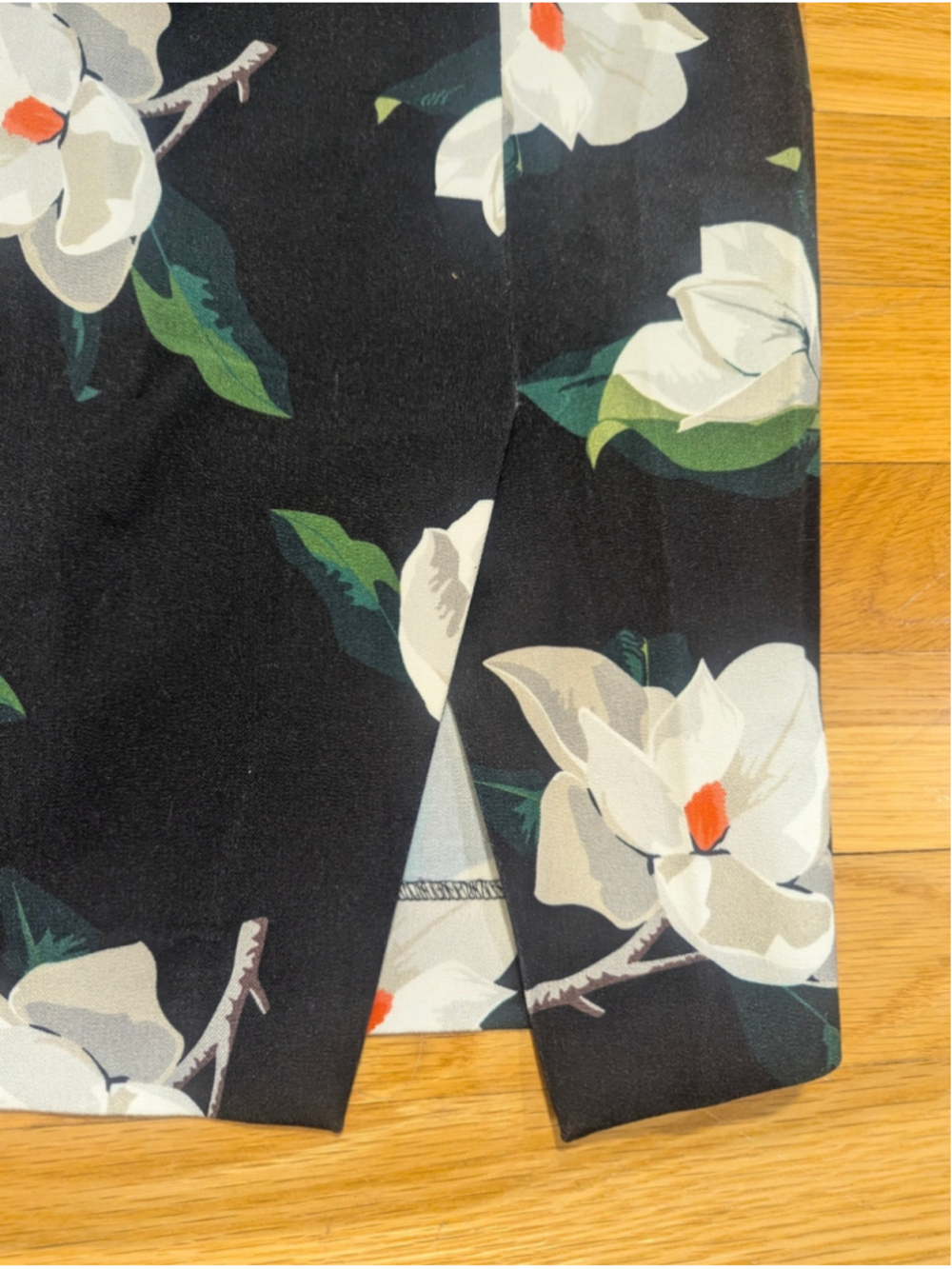 Banana Republic Black White Floral Pencil Skirt Size 2 - Picture 5 of 7